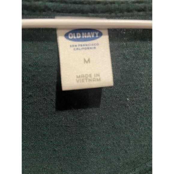 Old Navy Women’s Green Shirt/dress With Slit On Sides Size M - Picture 5 of 5